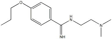 N-[2-(Dimethylamino)ethyl]-4-propoxybenzamidine 구조식 이미지