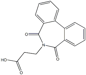 6,7-Dihydro-5,7-dioxo-5H-dibenz[c,e]azepine-6-propionic acid Structure