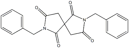 2,7-Dibenzyl-2,7-diazaspiro[4.4]nonane-1,3,6,8-tetrone 구조식 이미지