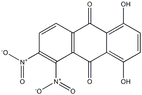 1,4-Dihydroxy-5,6-dinitroanthraquinone Structure