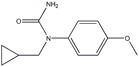 N-Cyclopropylmethyl-N-(p-methoxyphenyl)urea Structure