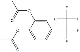 4-(Pentafluoroethyl)benzene-1,2-diol diacetate Structure