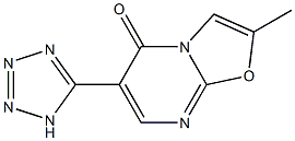 6-(1H-Tetrazol-5-yl)-2-methyl-5H-oxazolo[3,2-a]pyrimidin-5-one 구조식 이미지