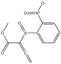 2-[(2-Nitrophenyl)sulfinyl]-2,3-butadienoic acid methyl ester Structure