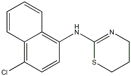 4-Chloro-N-(5,6-dihydro-4H-1,3-thiazin-2-yl)-1-naphthalenamine Structure