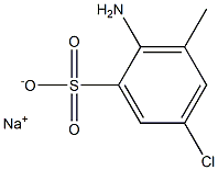 2-Amino-5-chloro-3-methylbenzenesulfonic acid sodium salt 구조식 이미지