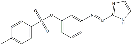 p-Toluenesulfonic acid 3-[(1H-imidazol-2-yl)azo]phenyl ester 구조식 이미지
