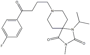 8-[4-(4-Fluorophenyl)-4-oxobutyl]-1-isopropyl-3-methyl-1,3,8-triazaspiro[4.5]decane-2,4-dione Structure