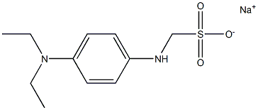 p-Diethylaminoanilinomethanesulfonic acid sodium salt Structure