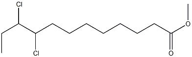 9,10-Dichlorolauric acid methyl ester Structure