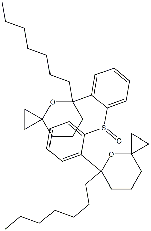 (2-Heptyl-1-oxaspiro[5.2]octan-2-yl)phenyl sulfoxide 구조식 이미지