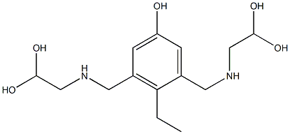 3,5-Bis[[(2,2-dihydroxyethyl)amino]methyl]-4-ethylphenol Structure