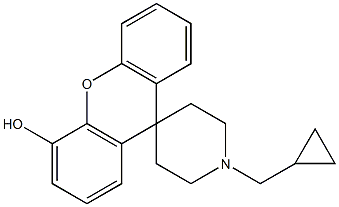1'-(Cyclopropylmethyl)-4-hydroxyspiro[9H-xanthene-9,4'-piperidine] 구조식 이미지
