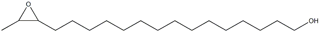 16,17-Epoxy-1-octadecanol Structure