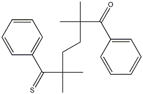 2,2,5,5-Tetramethyl-1-oxo-1,6-diphenylhexane-6-thione 구조식 이미지