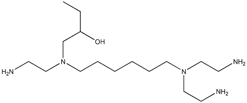 1-[N-(2-Aminoethyl)-N-[6-[bis(2-aminoethyl)amino]hexyl]amino]-2-butanol 구조식 이미지