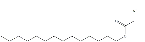 N-[2-(Tetradecyloxy)-2-oxoethyl]trimethylaminium 구조식 이미지