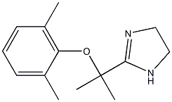 2-[1-(2,6-Dimethylphenyloxy)-1-methylethyl]-2-imidazoline 구조식 이미지