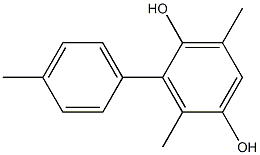 2,5-Dimethyl-3-(4-methylphenyl)benzene-1,4-diol Structure