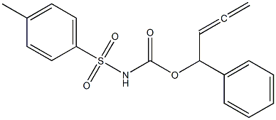 Tosylcarbamic acid 1-phenyl-2,3-butadienyl ester 구조식 이미지