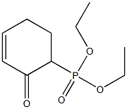 2-Oxo-3-cyclohexenylphosphonic acid diethyl ester Structure