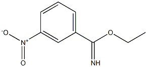 3-Nitrobenzimidic acid ethyl ester Structure