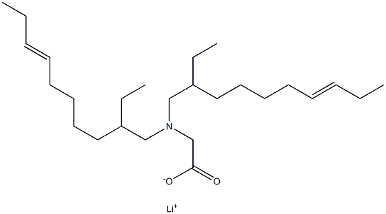 N,N-Bis(2-ethyl-7-decenyl)aminoacetic acid lithium salt 구조식 이미지