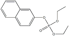 Phosphoric acid (2-naphtyl)diethyl ester 구조식 이미지