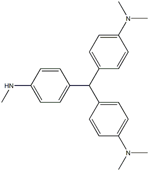 N,N,N',N',N''-Pentamethyl[4,4',4''-methylidynetri(aniline)] Structure