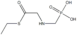 [(Phosphonomethyl)amino]thioacetic acid S-ethyl ester Structure