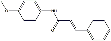 N-(p-Anisyl)cinnamamide 구조식 이미지