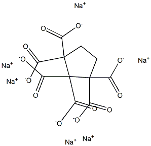 1,1,2,2,3,3-Cyclopentanehexacarboxylic acid hexasodium salt 구조식 이미지