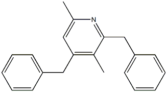 2,4-Dibenzyl-3,6-dimethylpyridine Structure