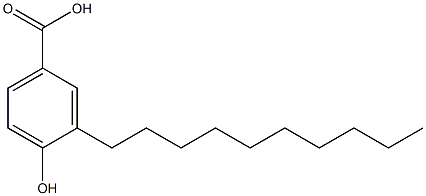 3-Decyl-4-hydroxybenzoic acid Structure