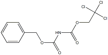 N-[(2,2,2-Trichloroethyl)oxycarbonyl]carbamic acid benzyl ester Structure