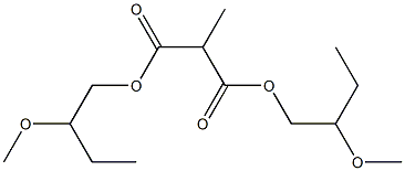 Methylmalonic acid bis(2-methoxybutyl) ester 구조식 이미지