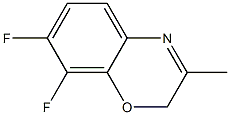 3-Methyl-7,8-difluoro-2H-1,4-benzoxazine Structure