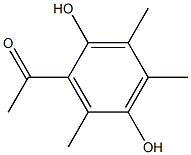 1-(2,5-Dihydroxy-3,4,6-trimethylphenyl)ethanone 구조식 이미지