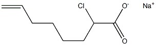 2-Chloro-7-octenoic acid sodium salt 구조식 이미지