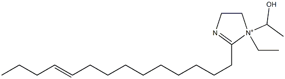 1-Ethyl-1-(1-hydroxyethyl)-2-(10-tetradecenyl)-2-imidazoline-1-ium 구조식 이미지