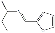 [S,(+)]-N-Furfurylidene-1-methyl-1-propanamine 구조식 이미지
