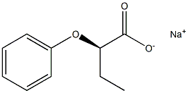[R,(+)]-2-Phenoxybutyric acid sodium salt Structure