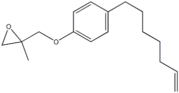 4-(6-Heptenyl)phenyl 2-methylglycidyl ether Structure