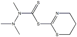 1,2,2-Trimethylhydrazine-1-carbodithioic acid (5,6-dihydro-4H-1,3-thiazin)-2-yl ester Structure