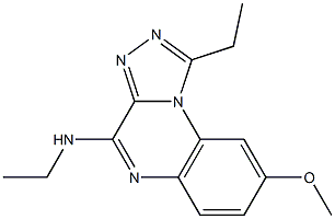 4-Ethylamino-1-ethyl-8-methoxy[1,2,4]triazolo[4,3-a]quinoxaline Structure