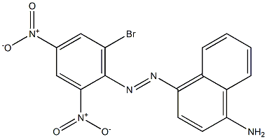 4-(6-Bromo-2,4-dinitrophenylazo)-1-naphthalenamine 구조식 이미지