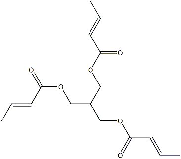 Biscrotonic acid 2-(crotonoyloxymethyl)propane-1,3-diyl ester 구조식 이미지