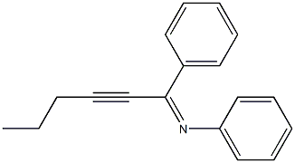 N-Phenyl-1-(phenyl)-2-hexyn-1-imine 구조식 이미지