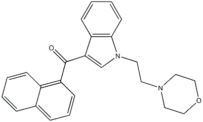 1-(2-Morpholinoethyl)-3-(1-naphtylcarbonyl)-1H-indole Structure