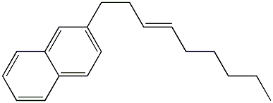 2-(3-Nonenyl)naphthalene Structure